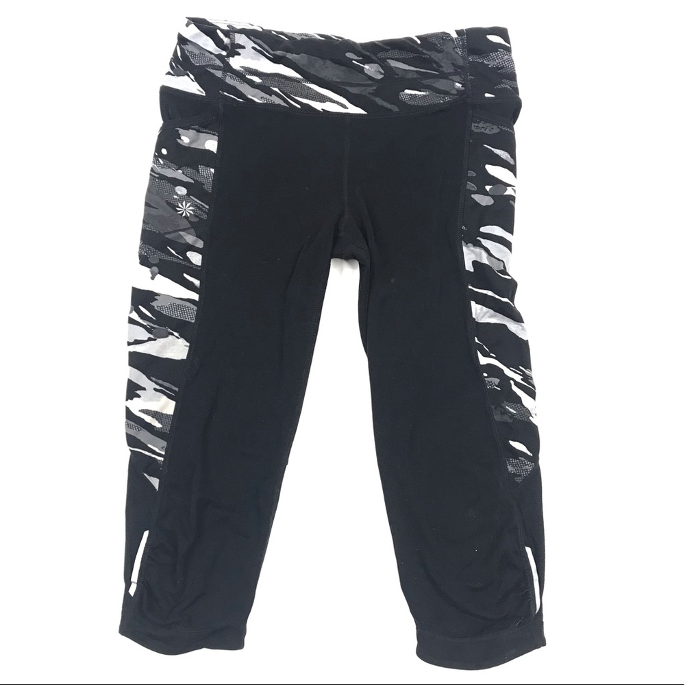 Athleta Spliced Fire Be Free Camo Crop Leggings